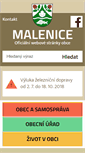 Mobile Screenshot of obecmalenice.cz